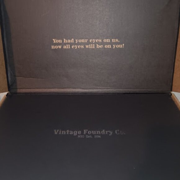 NEW Vintage Foundry Co Size 8 Henrietta Black Leather Tall Boots Lace Zip up - Picture 4 of 5